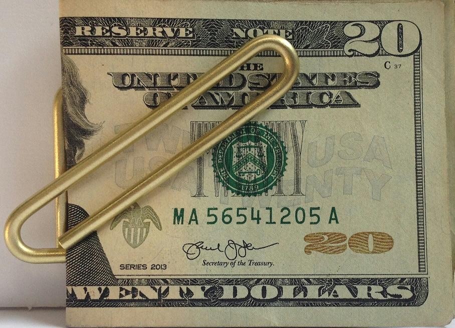 Thumbsquare Solid Brass Money Clip