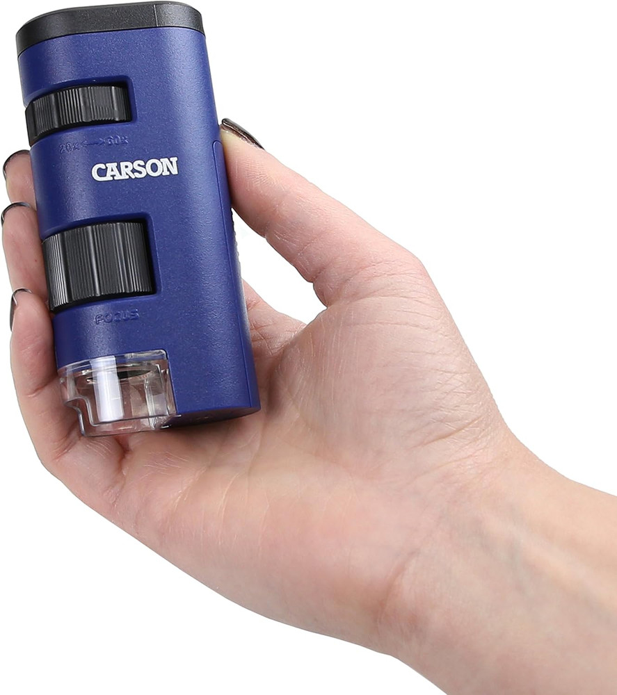 20X–60X LED Pocket Microscope | Handheld STEM Learning Toy