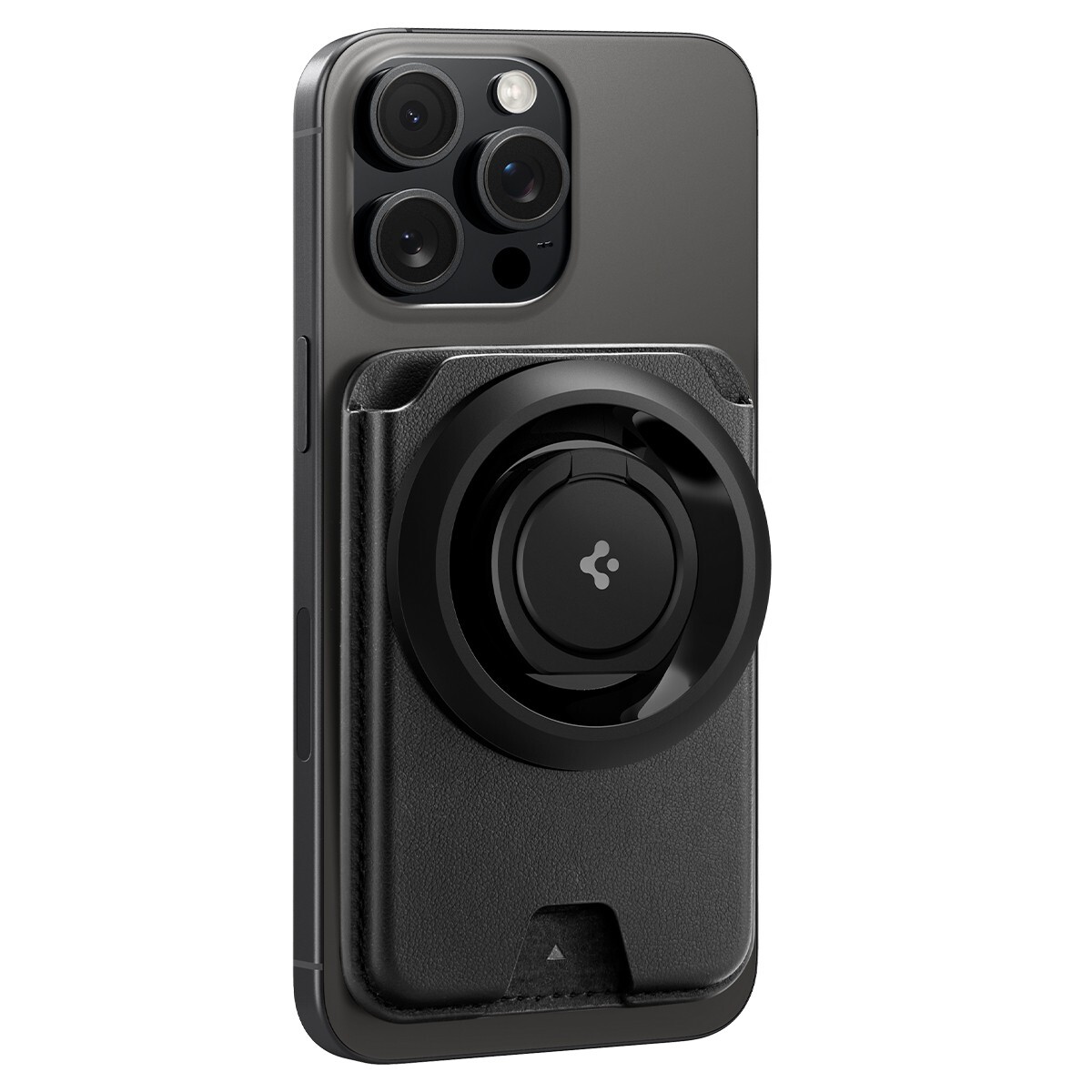 For iPhone | Spigen MagSafe Card Holder Valentinus Dual Magnets 3 Cards MagFit+