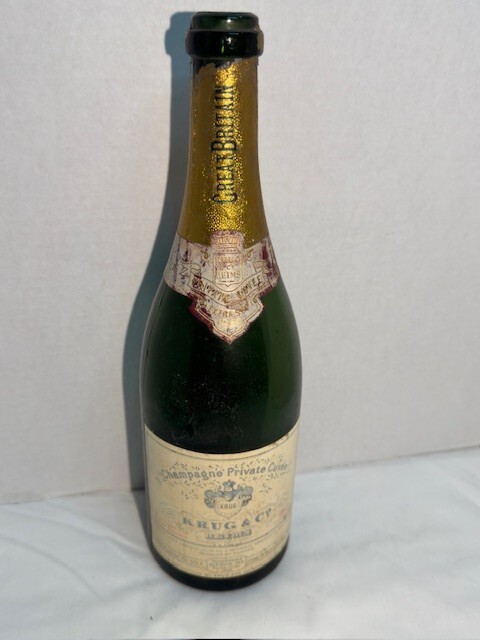 Krug Private Cuvee Extra Sec 750 ml Empty Bottle 1949