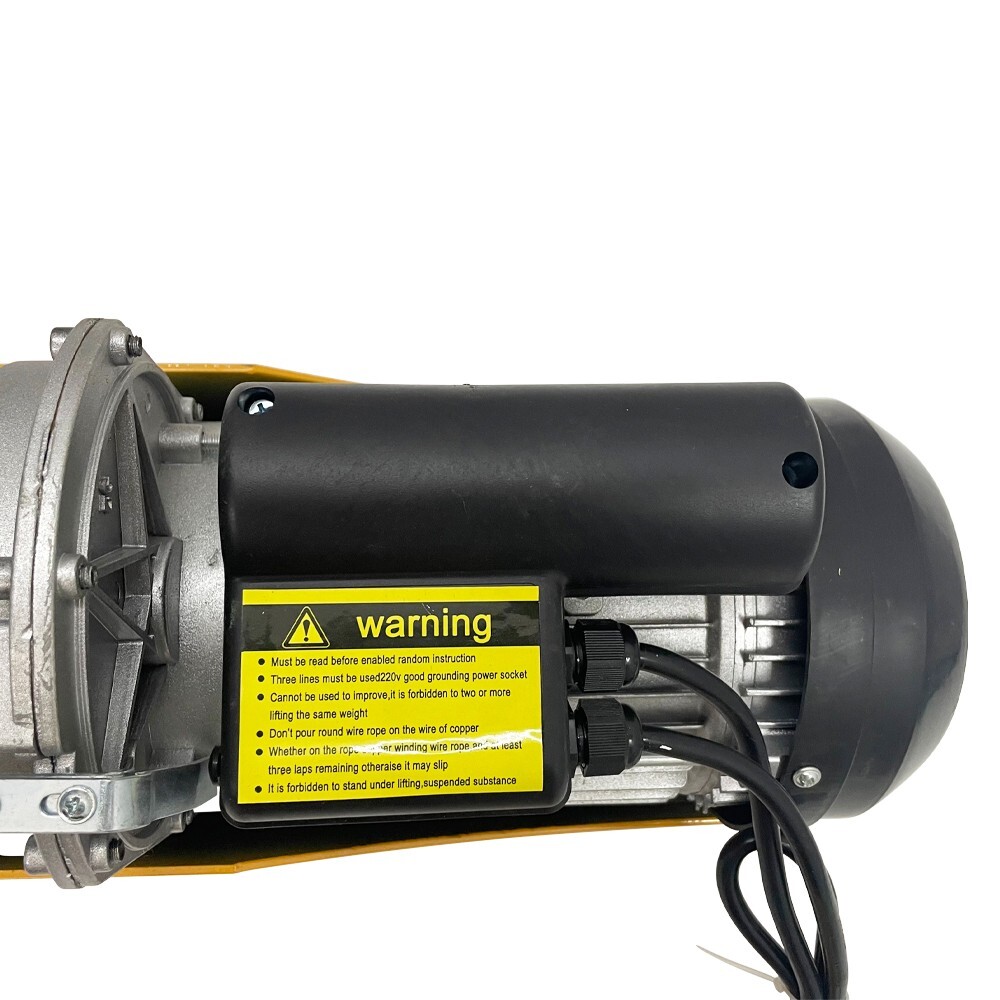 1000KG Multi-function Electric Hoist Mini Small Wire Rope Winch 2000LB