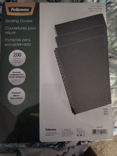 Fellowes 200 Oversized Linen Binding Covers