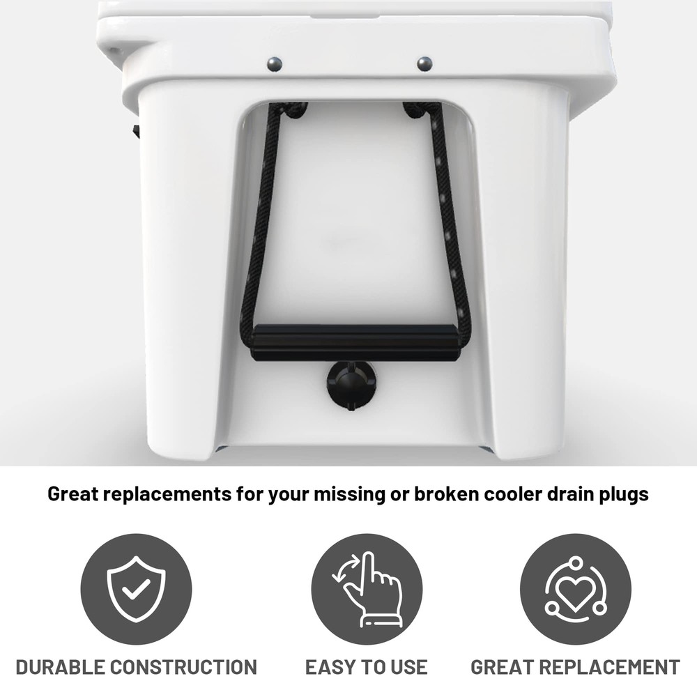 Cooler Drain Plug 2 Pack - Compatible with Yeti RTIC Coolers