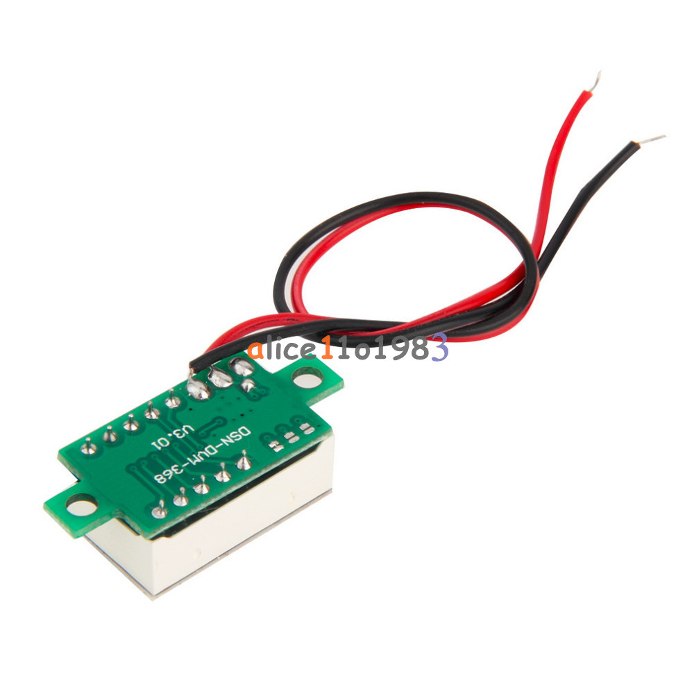 Red LED Voltage Meter Digital LCD Temperature Humidity Thermometer Hygrometer