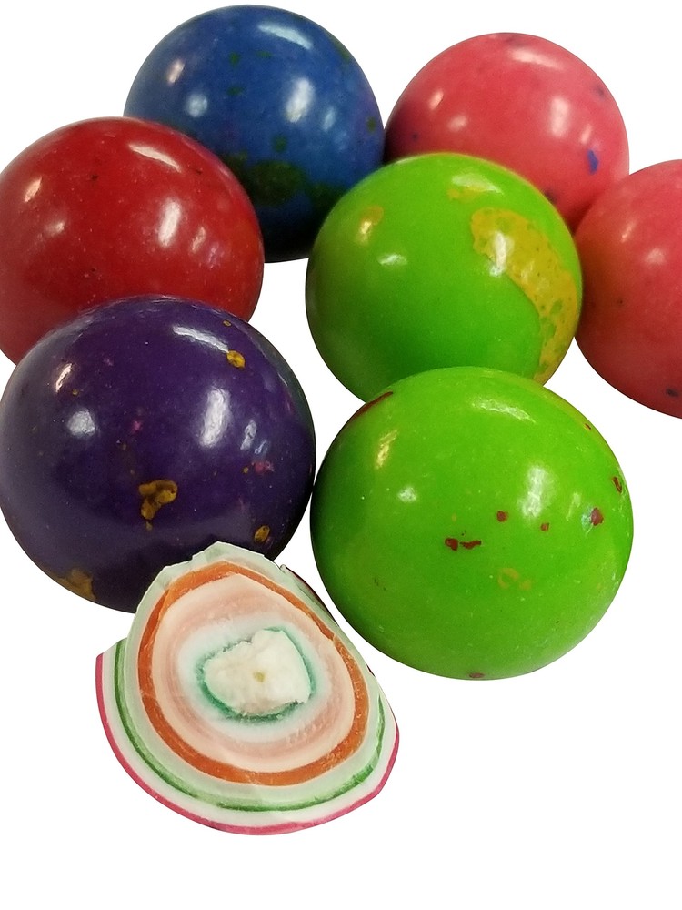2 Pound Assorted Colors Hard Candy Jawbreakers Rock Hard Rainbow Candy