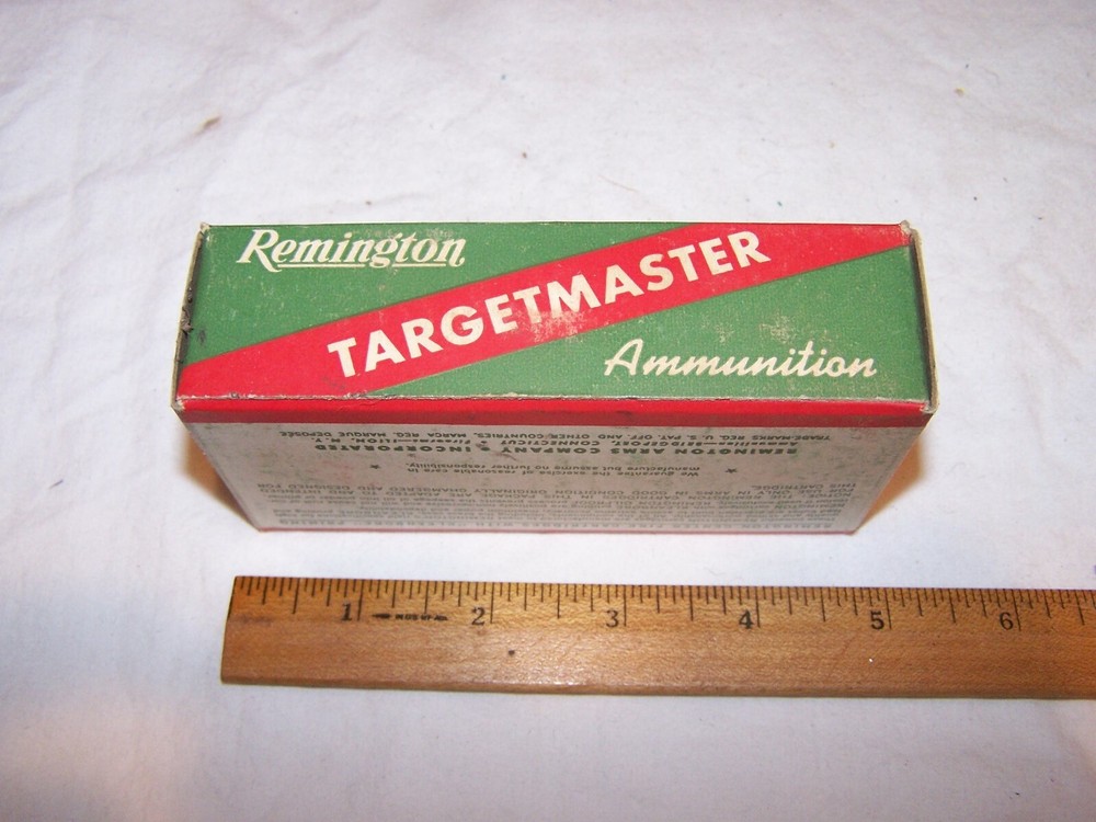Vintage Empty REMINGTON Targetmaster 38 Special Kleanbore Shell Box