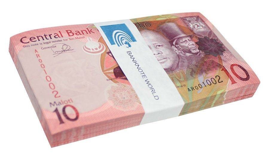 Lesotho 10 Maloti, 2013, P-21b, UNC X 100 PCS Bundle Pack