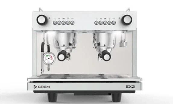 EXPOBAR CREM EX2 2 GROUP COMPACT MAKER ESPRESSO COFFEE MACHINE BRAND NEW WHITE