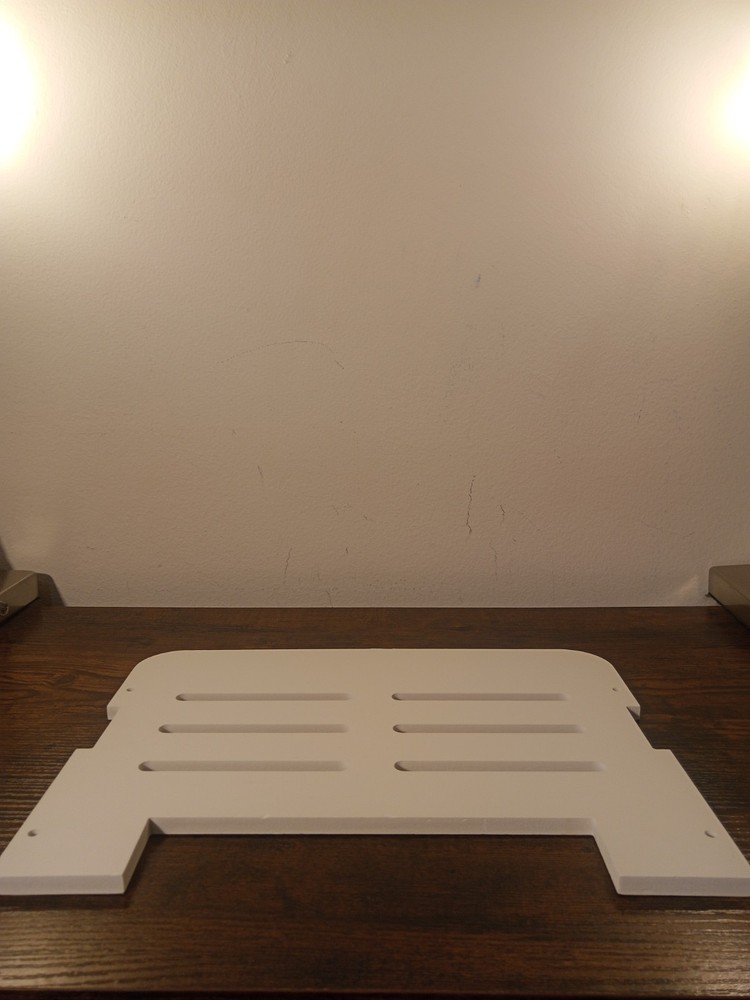 Small White Wall Mount Floating Projector Shelf Rack For TV Projector
