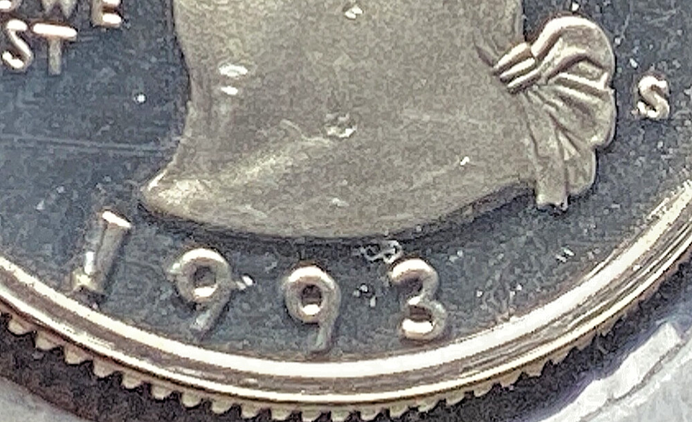 1993S, 1994S, 1996S Proof Washington clad Quarters