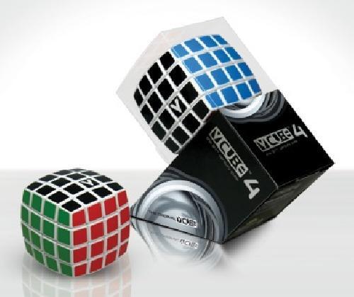 V-Cube 4 White Pillowed Multicolor Cube Puzzle