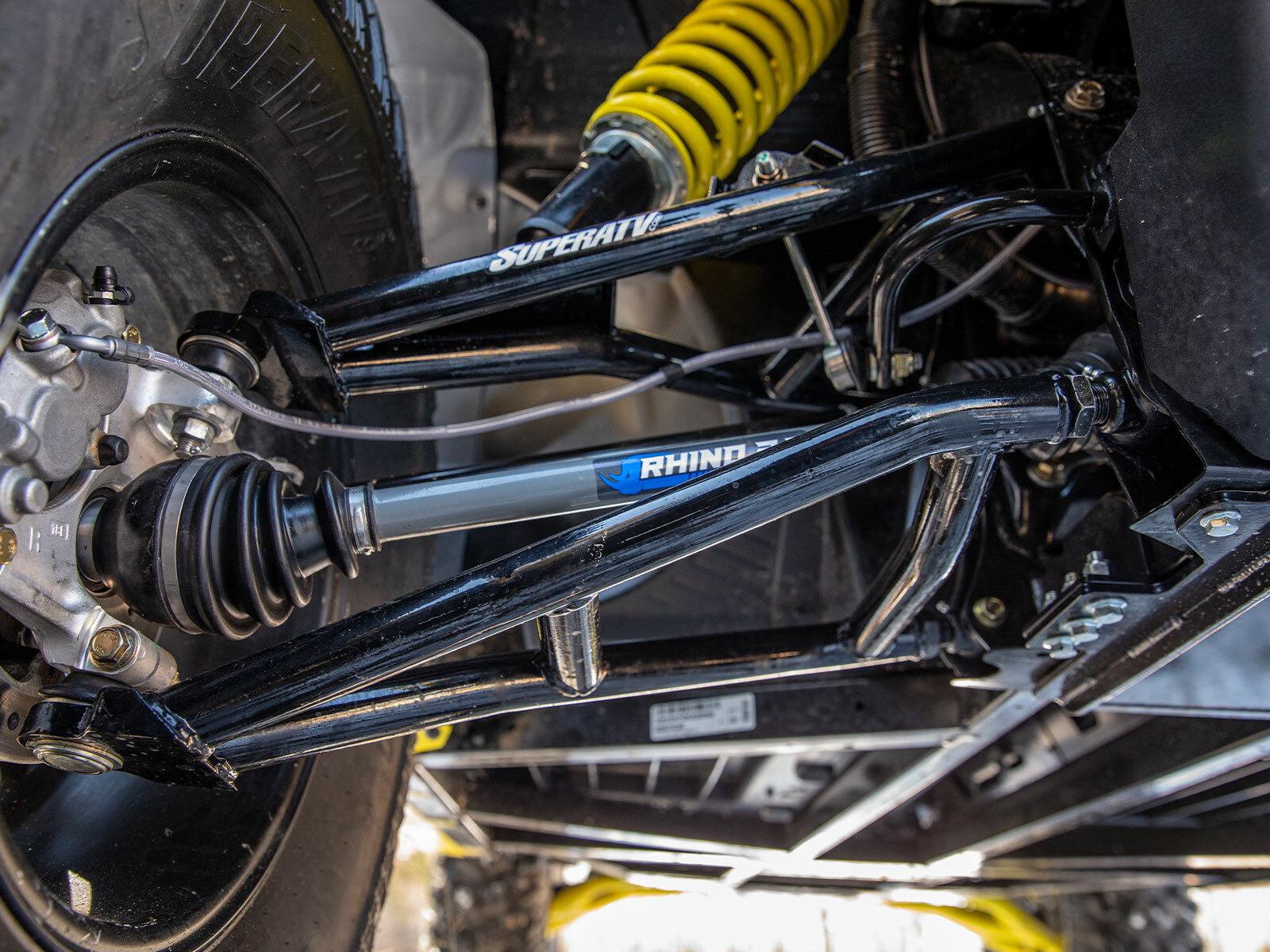 SuperATV High Clearance 2" Forward Offset A-Arms for Can-Am Defender See Fitment