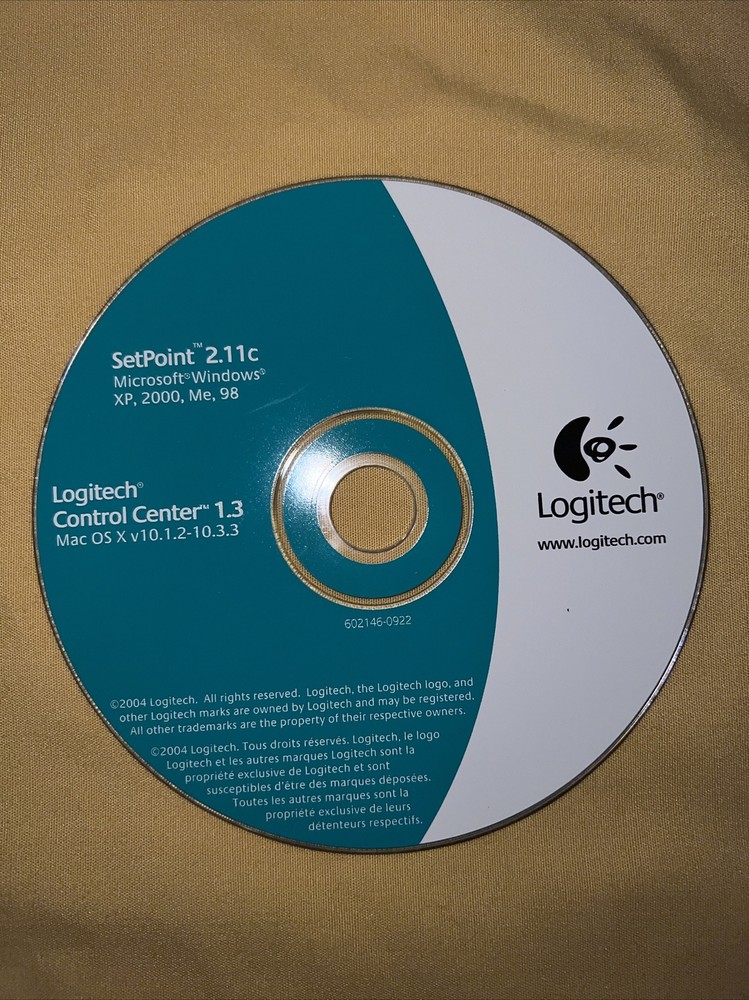 Logitech SetPoint 2.11c logitech control center 1.3 PC mac CD-ROM Software