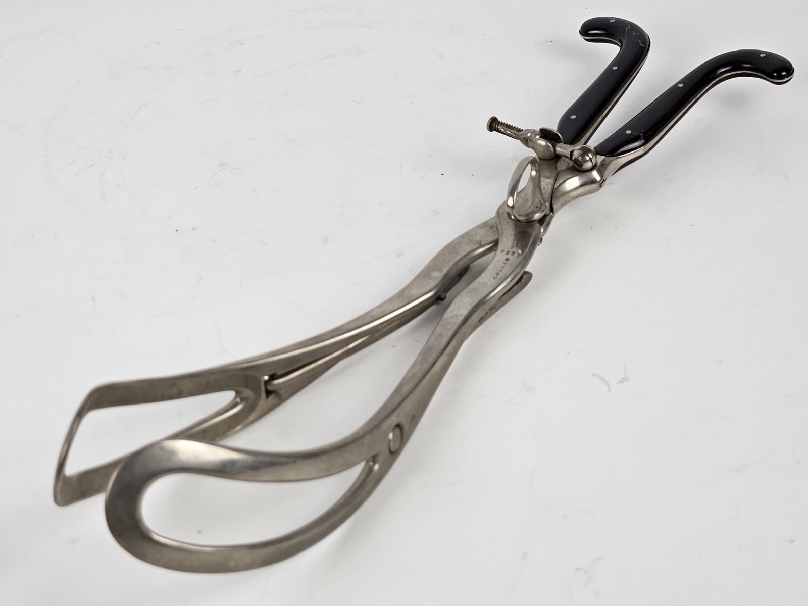 Antique 1800s US Civil War Surgeon Doctors Birthing Forceps Maison Collin France