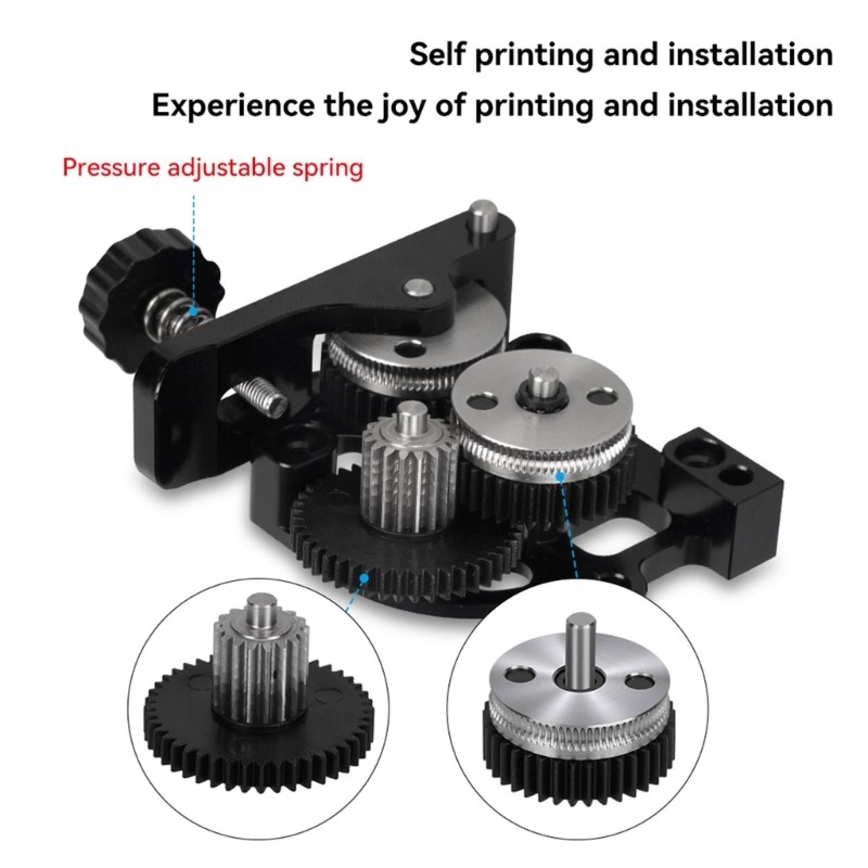 Precise Gear Components for HGX Extruder with Optimaled 3D Printing Experience