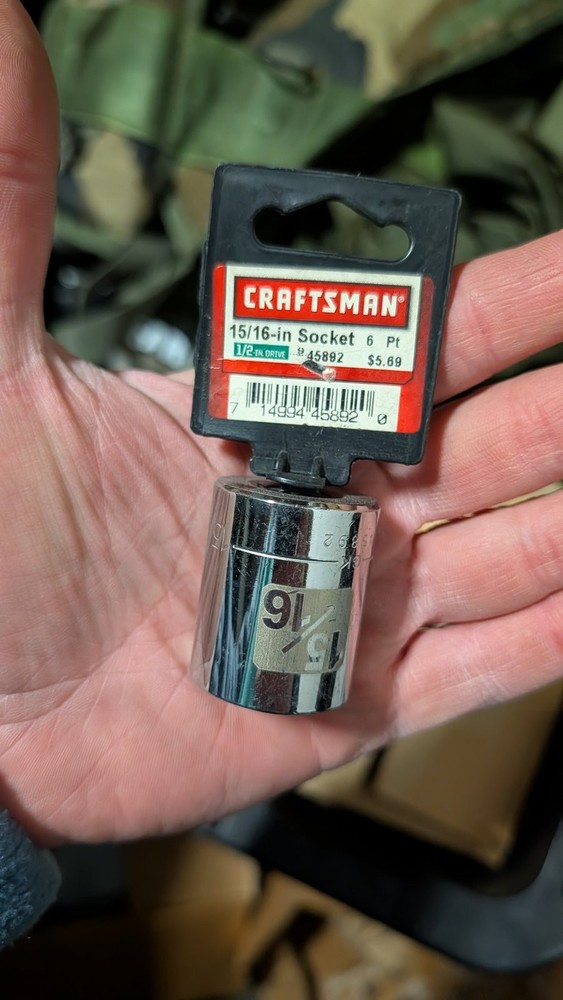 Craftsman 15/16-in Socket 6 Pt Model 34862