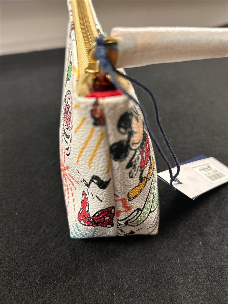 NEW NWT DISNEY PARKS Dooney & Bourke Sketch Cosmetic Case, Mickey Minnie Castle