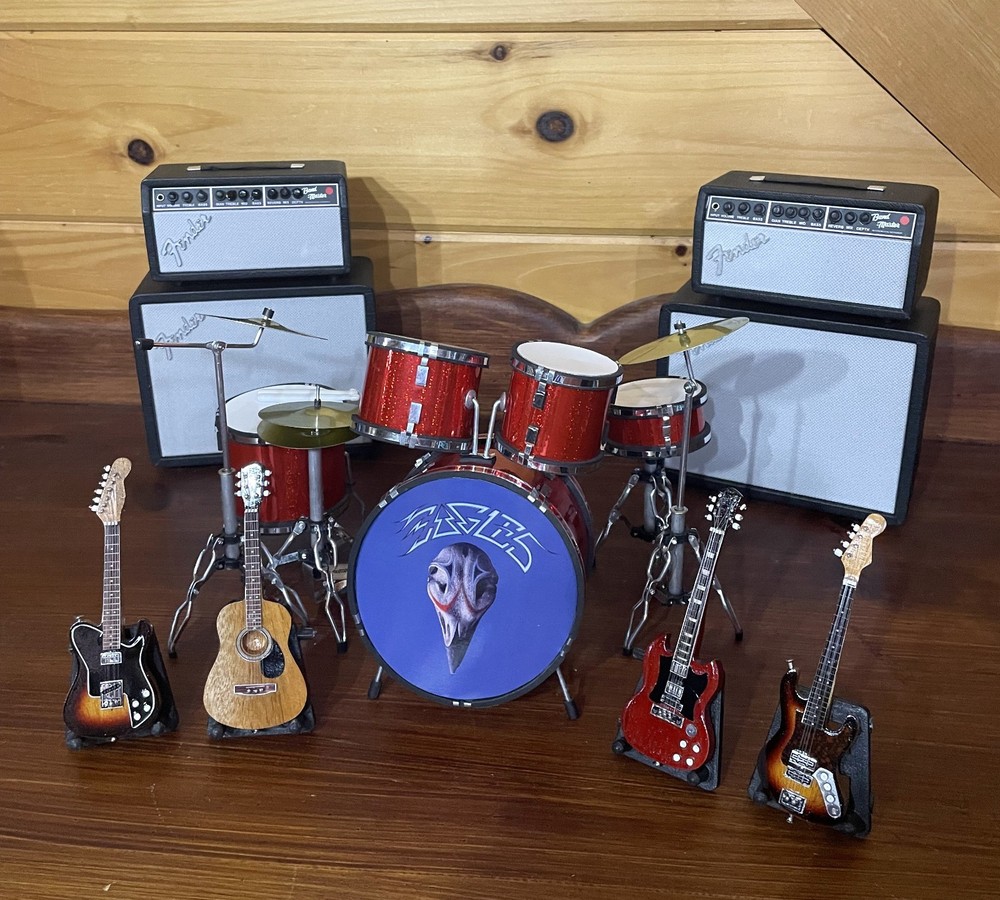 MINIATURE DRUM & GUITAR SET - EAGLES #3