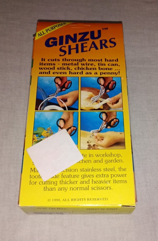1998 GINZU SHEARS SCISSORS UNUSED NOS