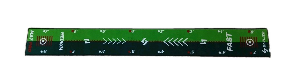 Saplize Green 7ft Trustable Textile Golf Putting Mat