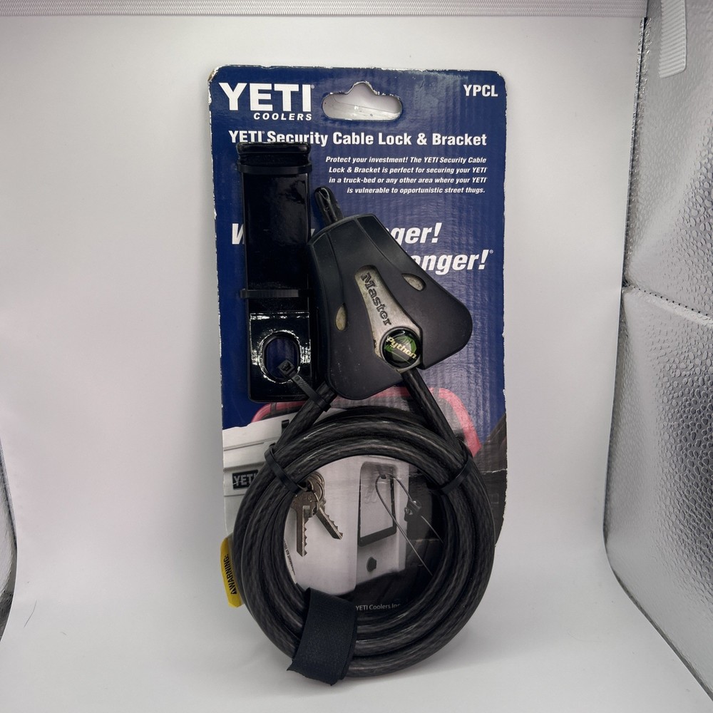 YETI Security Cable Lock and Bracket for Tundra Coolers