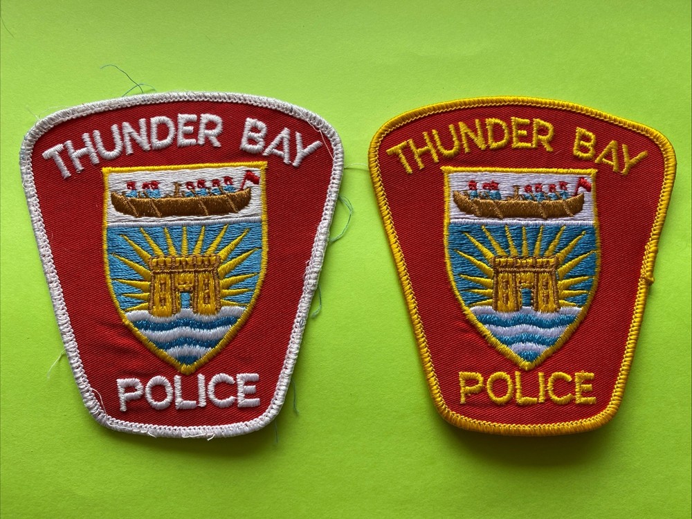 Thunder Bay Police Patch Pair