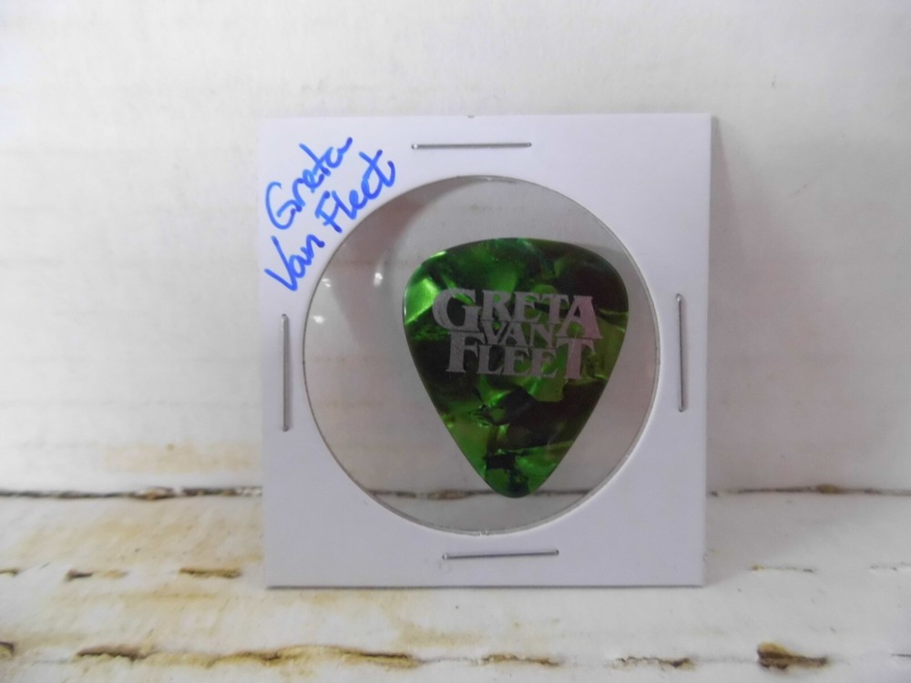 GRETA VAN FLEAT GREEN TOUR GUITAR PICK~READ DESCRIPTION (#26~4)