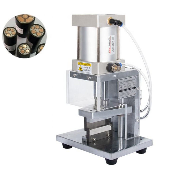Wire Stripping Machine Pneumatic 70mm Copper Cable Peeling Cutting Machine 110V