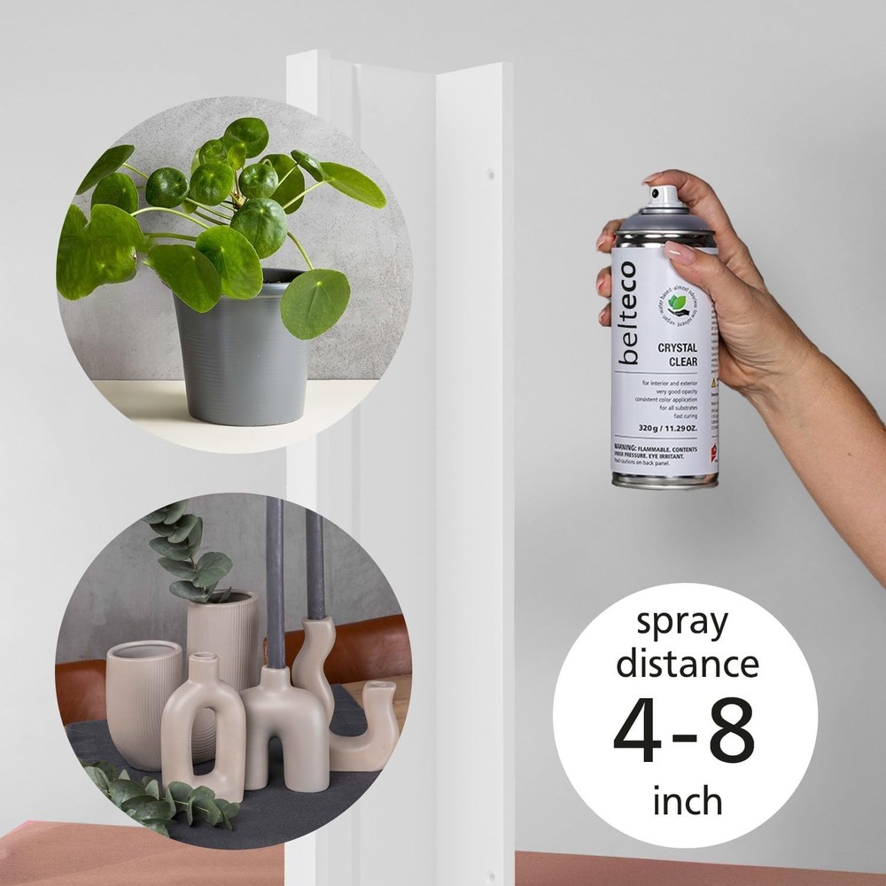 Crystal Clear Gloss Spray Paint | Eco-Friendly | High Coverage