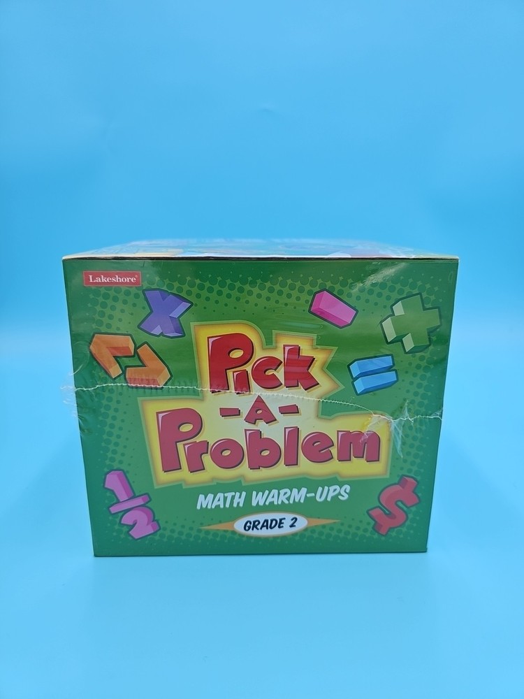 Lakeshore Pick-A-Problem Math Warm-Ups- Grade 2 - PP662 New!