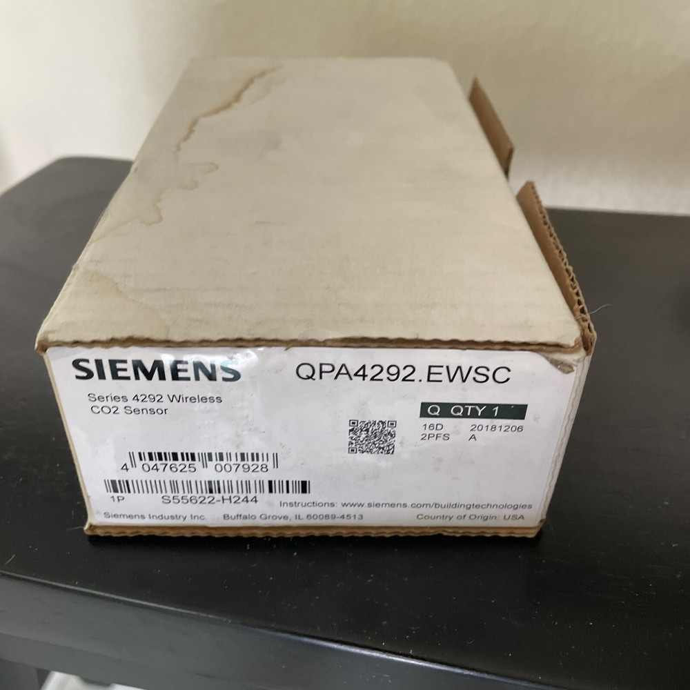 Siemens 4292 QPA4292.EWSC Wireless Co2 Sensor