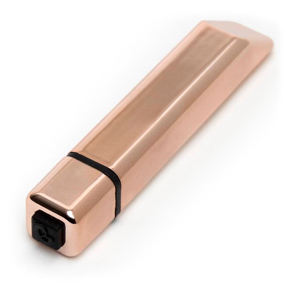 Rocks Off Bamboo 10 Function Clit Nipple Bullet Vibrator Rose Gold