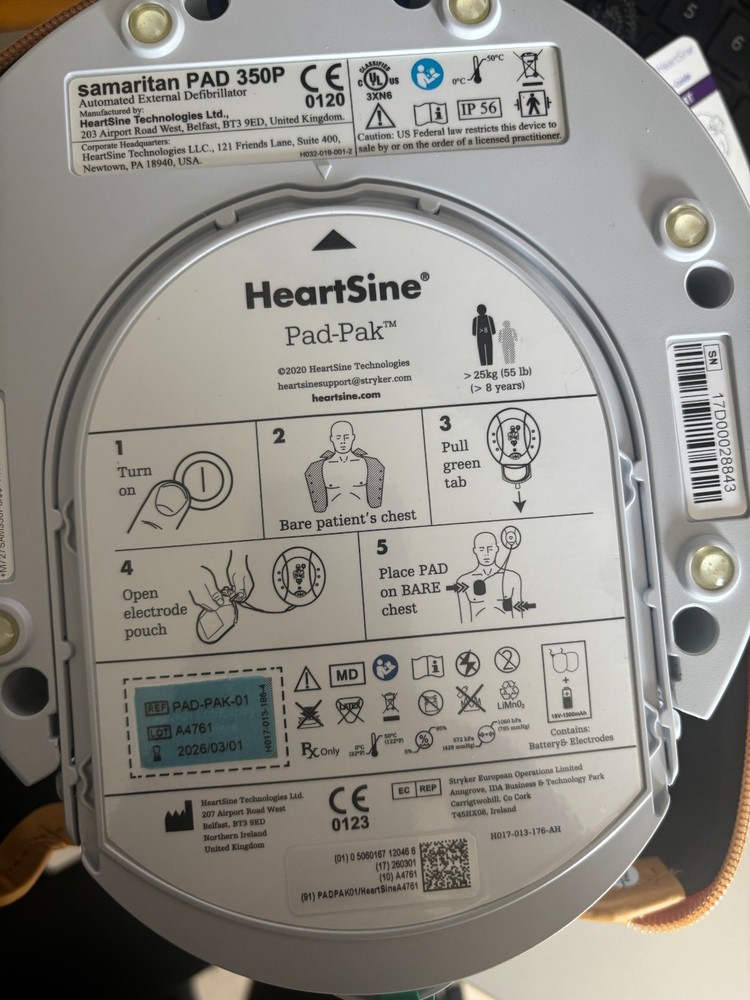 HeartSine 350p with Pads