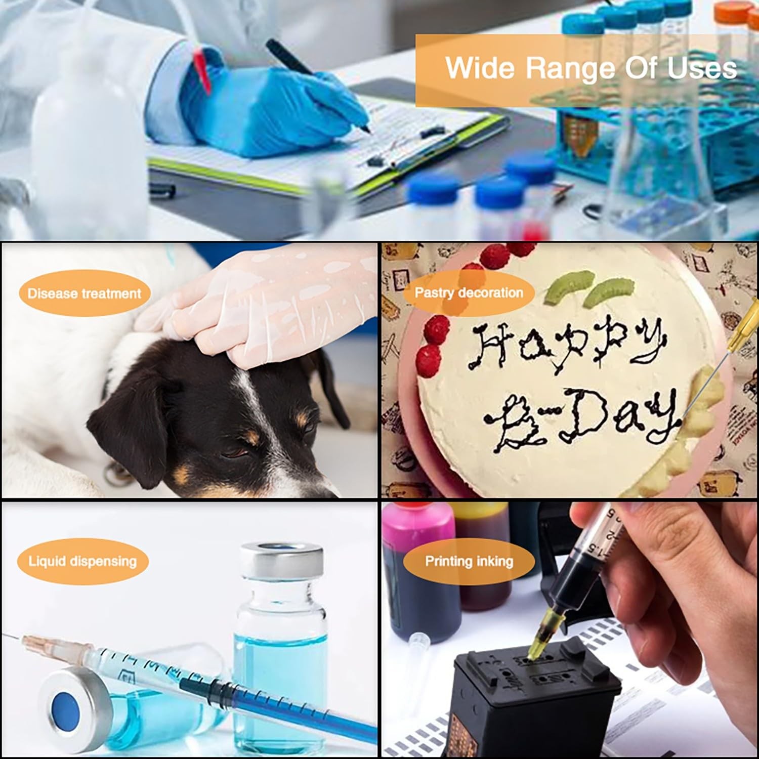 30 Gauge 1 Inch Needle: 100 Pcs Luer Lock Needles - Individually 30Ga-1 inch