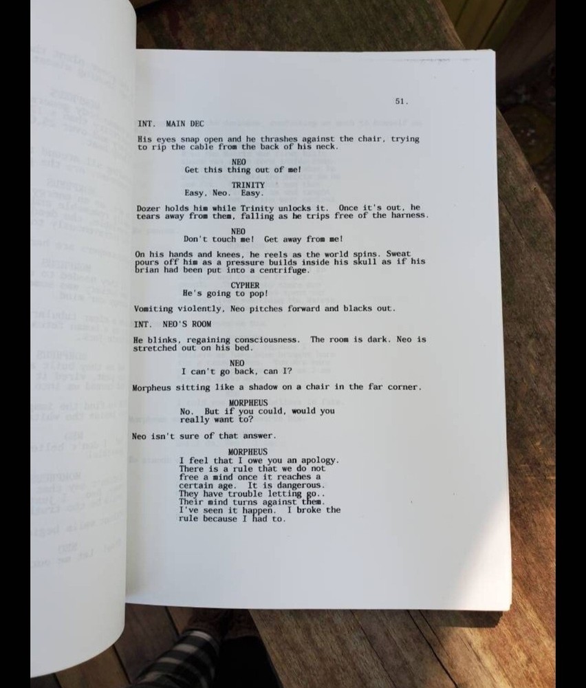 The Matrix Movie Script Larry & Andy Wachowski