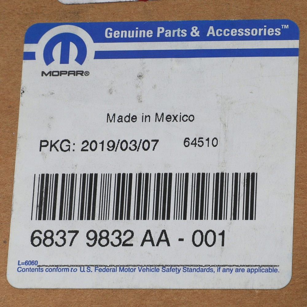 Genuine Mopar 2014-2021 Dodge Jeep Ram Lighting Control Module 68379832AA