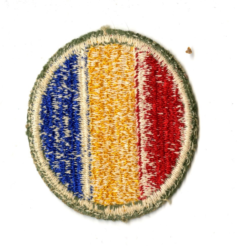 Replacement and Schools Command White Back Patch WWII Original