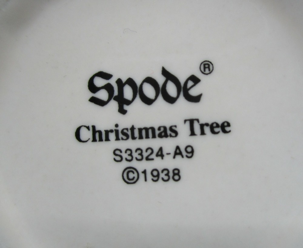 SPODE CHRISTMAS TREE (Malaysia) CAFE MUG - 4" - 1004H