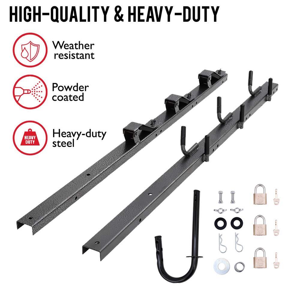 ELITEWILL 3 Place Weedeater Rack & 2 Place Backpack Blower Rack for Open Trailer