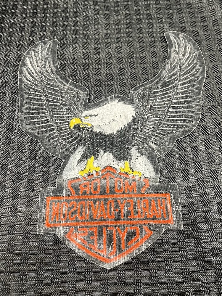 NEW - Harley Davidson Motorcycles Black Eagle Jacket/Vest Patch (10”x8”)