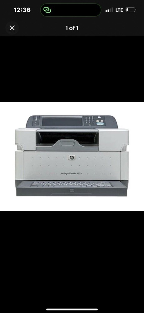 HP Color Digital Sender 9250C Touch Screen Document Scanner CB472A