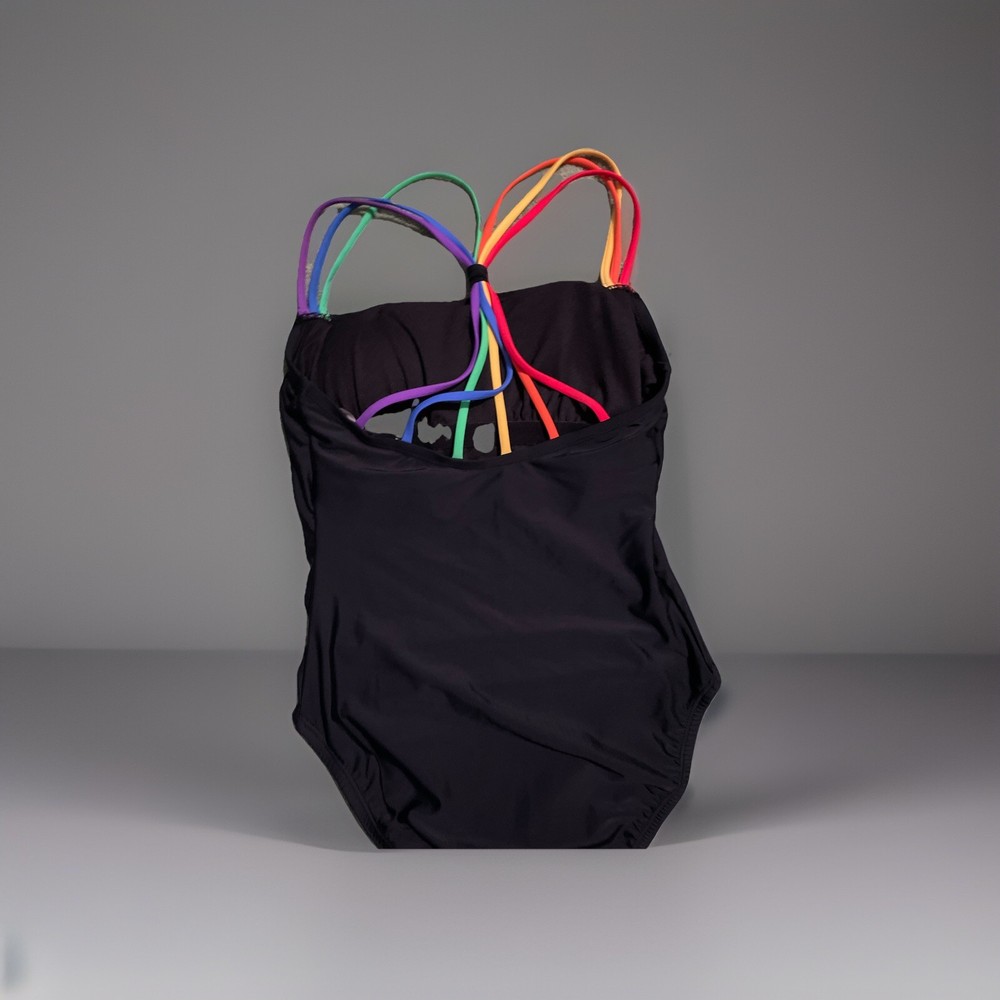 Rainbow Love one piece bathing suit Size medium