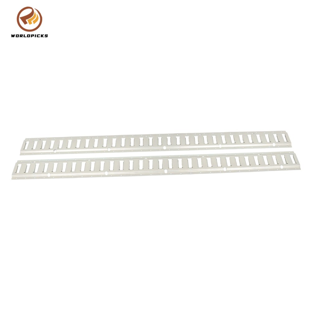 2 Piece 5' Galvanized E Track Rail Set Silver Finish For Trucks Van