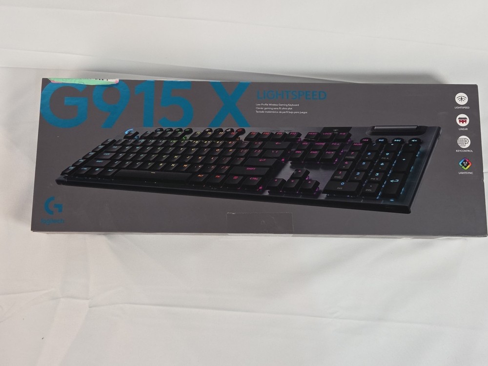 Logitech - G915 X LIGHTSPEED Full-size Wireless Mechanical GL Red Linear Switch