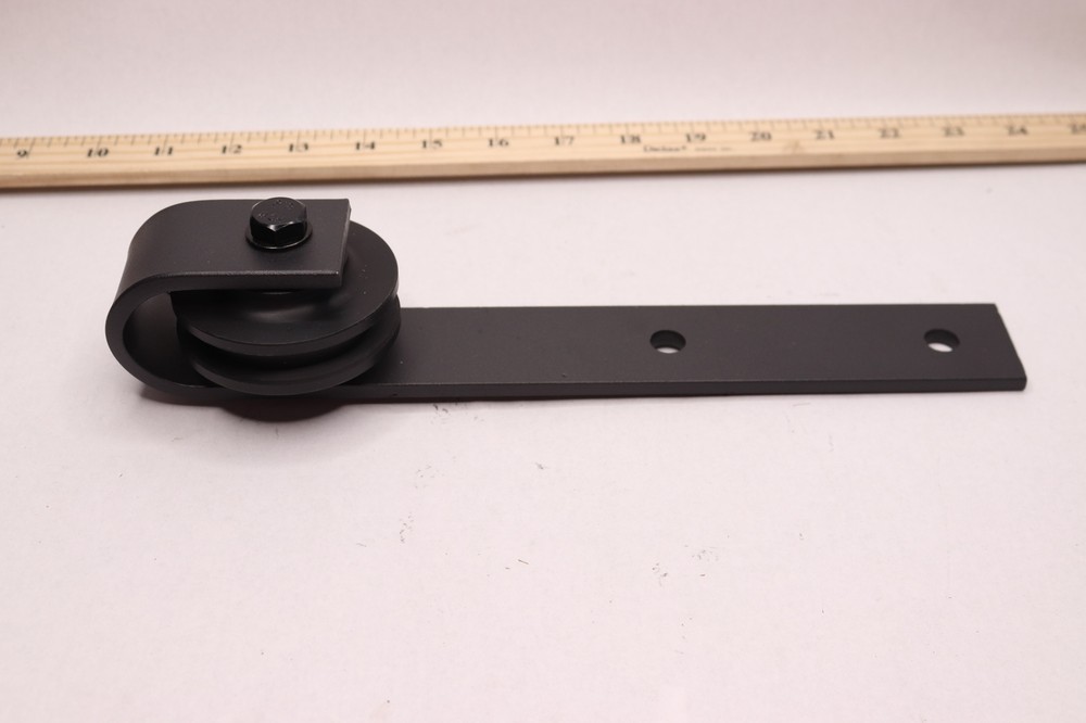 Replacement Barn Door Roller Matte Black 11-1/2" OAL x 2-3/4" Diameter