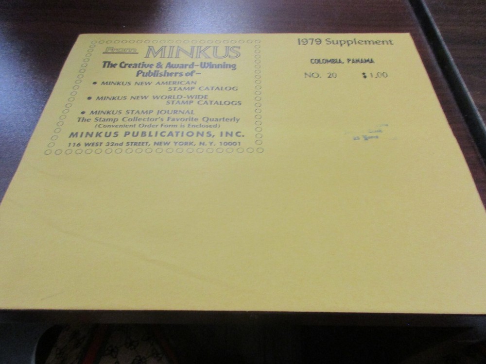 "MINKUS"  1979  SUPPLEMENT COLOMBIA, PANAMA  W/FREE SHP.