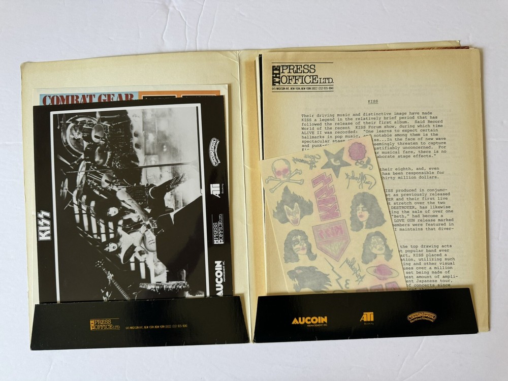 KISS ALIVE II PRESS KIT ORIGINAL 1978