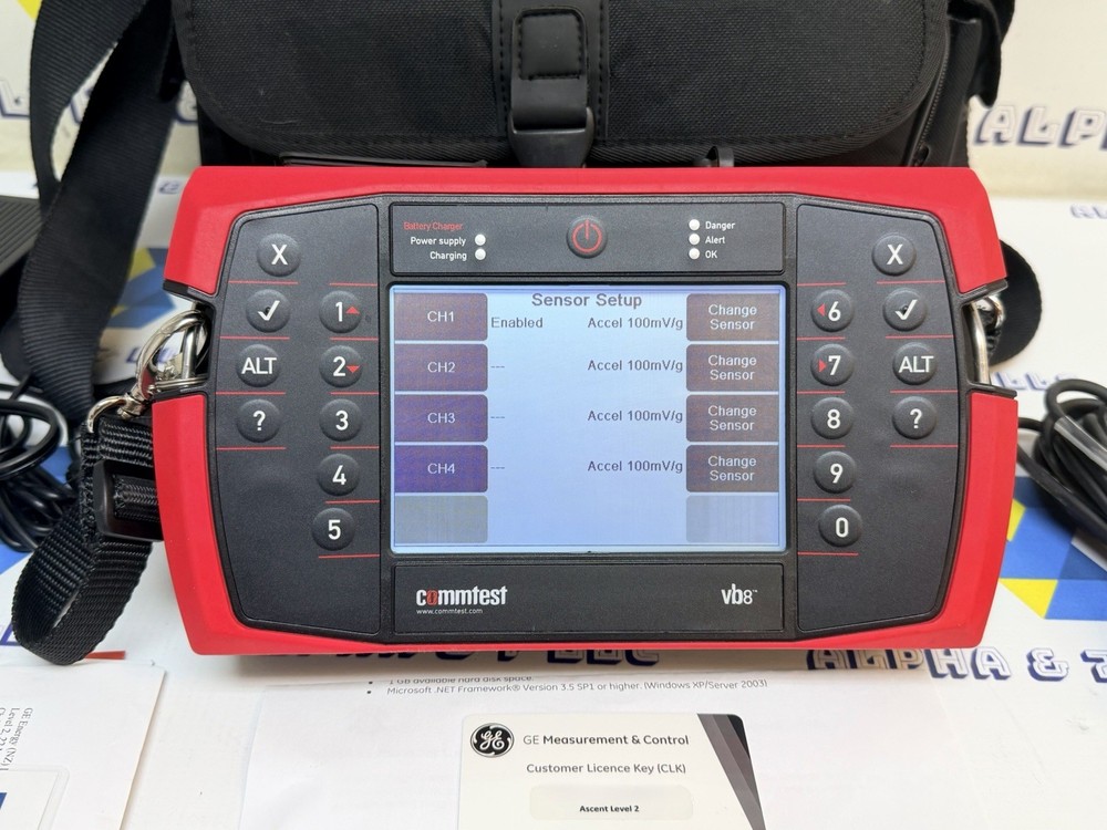 GE Commtest VB8 Ascent Level 2 CLK Software License Key Untested