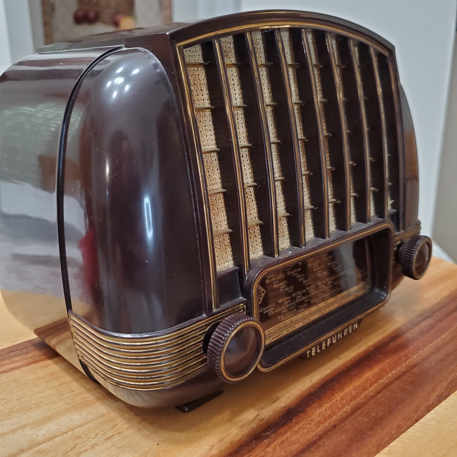 Ultra Rare Vintage 1954 Telefunken U-1515 Marimba Radio - Very Nice Works