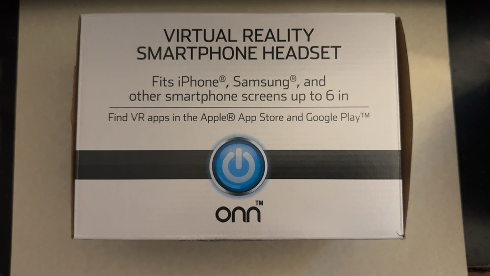 Onn Virtual Reality Smartphone Headset White NEW